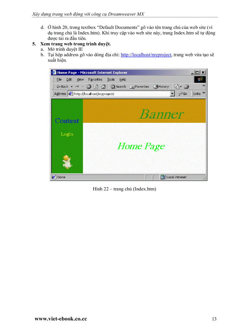 image for page Hướng dẫn xây dựng ứng dụng web với macromedia dreamweaver mx