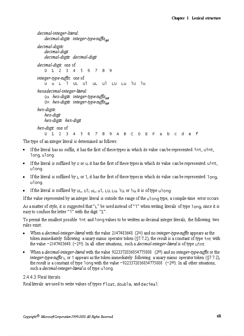 image for page C Language Specification Version 4 0