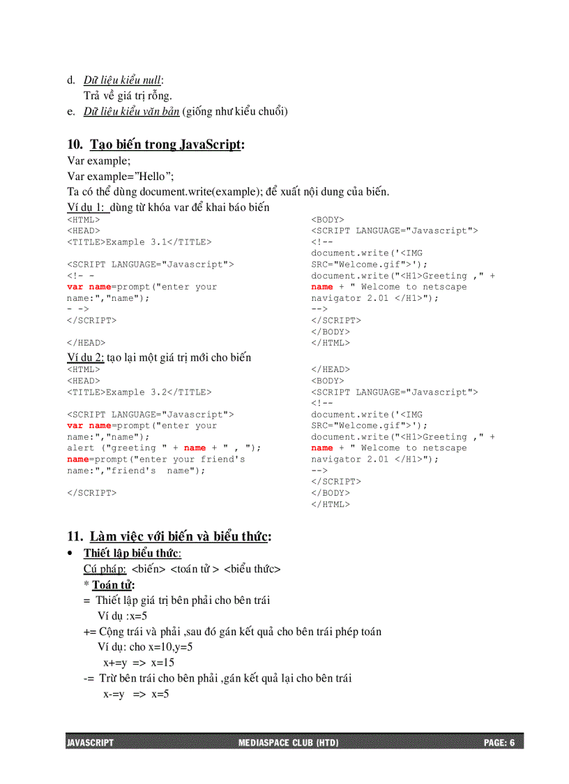 image for page Tổng quan về javascript