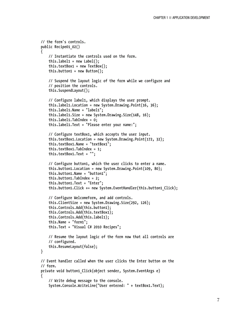 image for page Visual C 2010 Recipes A Problem Solution Approach