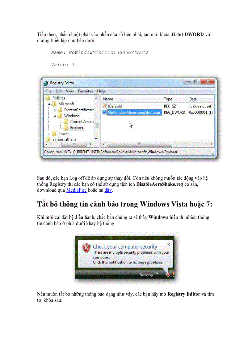 image for page 20 thủ thuật với Registry để cải thiện hiệu suất Windows