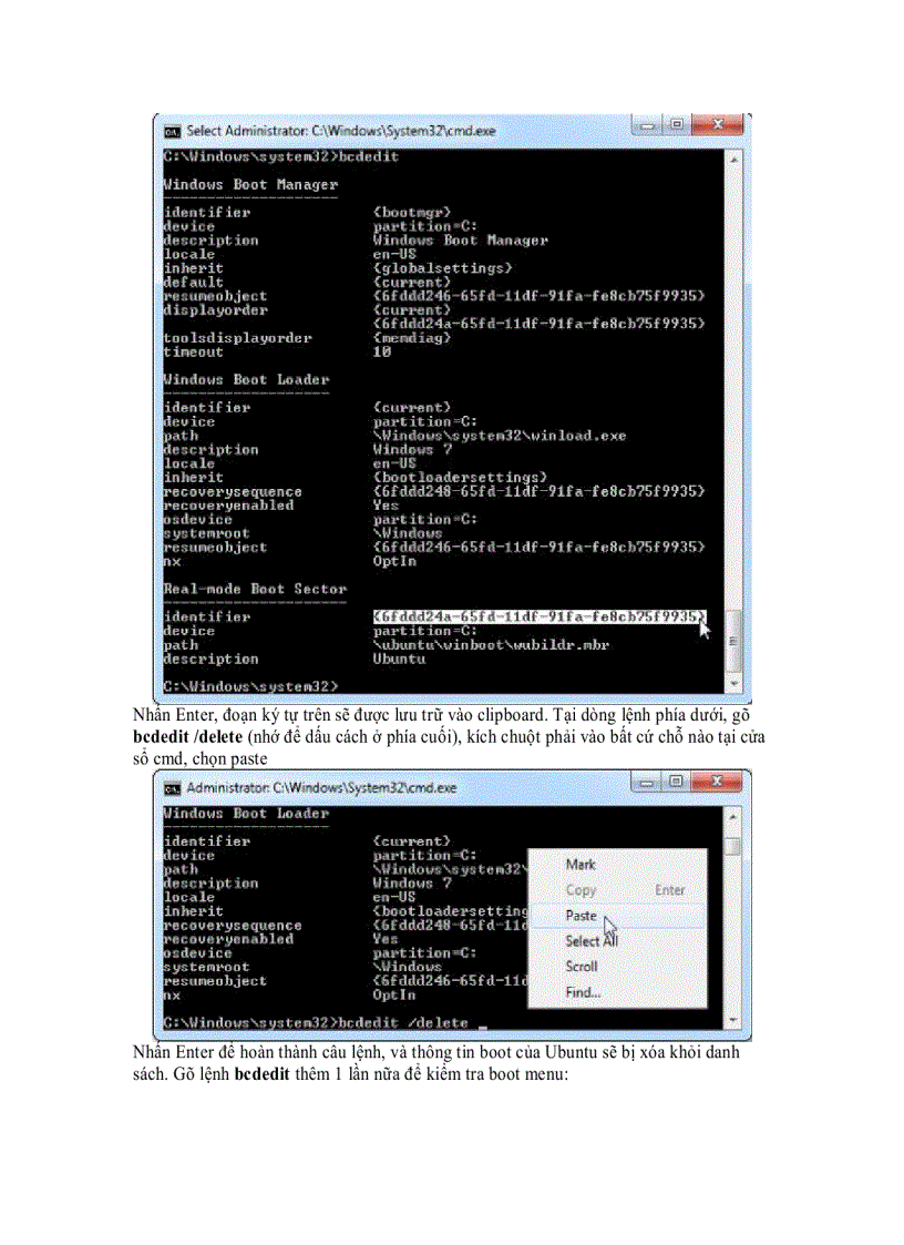 image for page Loại bỏ thành phần khởi động boot menu trong Windows 7