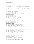 Toán THPT bài tập về nhị thức Niu Tơn