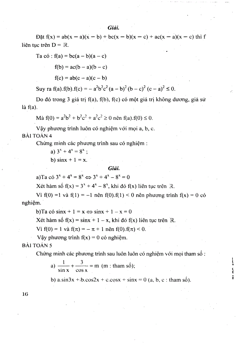 image for page Toán THPT bài tập về phương pháp dùng hàm liên tục để khảo sát số nghiệm phương trình