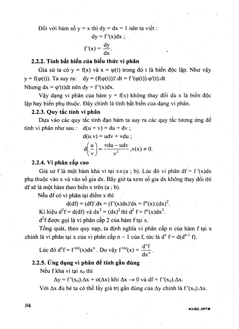 image for page Toán THPT bài tập về phương pháp dùng phép tính vi phân để khảo sát nghiệm của phương trình