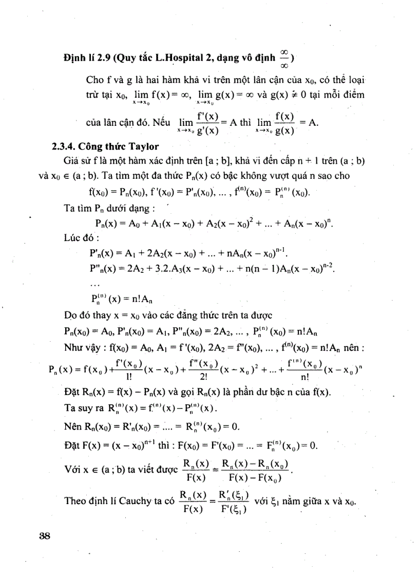 image for page Toán THPT bài tập về phương pháp dùng phép tính vi phân để khảo sát nghiệm của phương trình