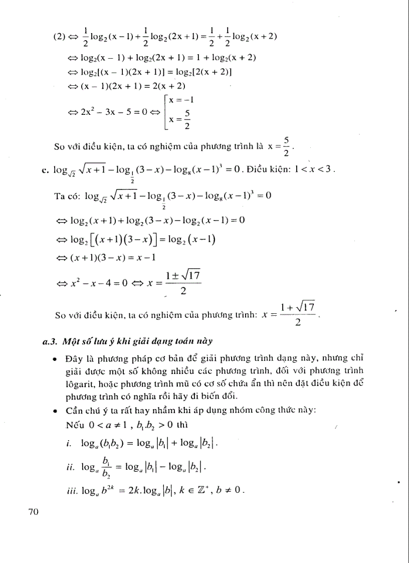 image for page Phương trình hệ phương trình mũ logarit