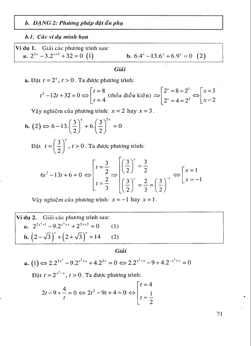 image for page Phương trình hệ phương trình mũ logarit