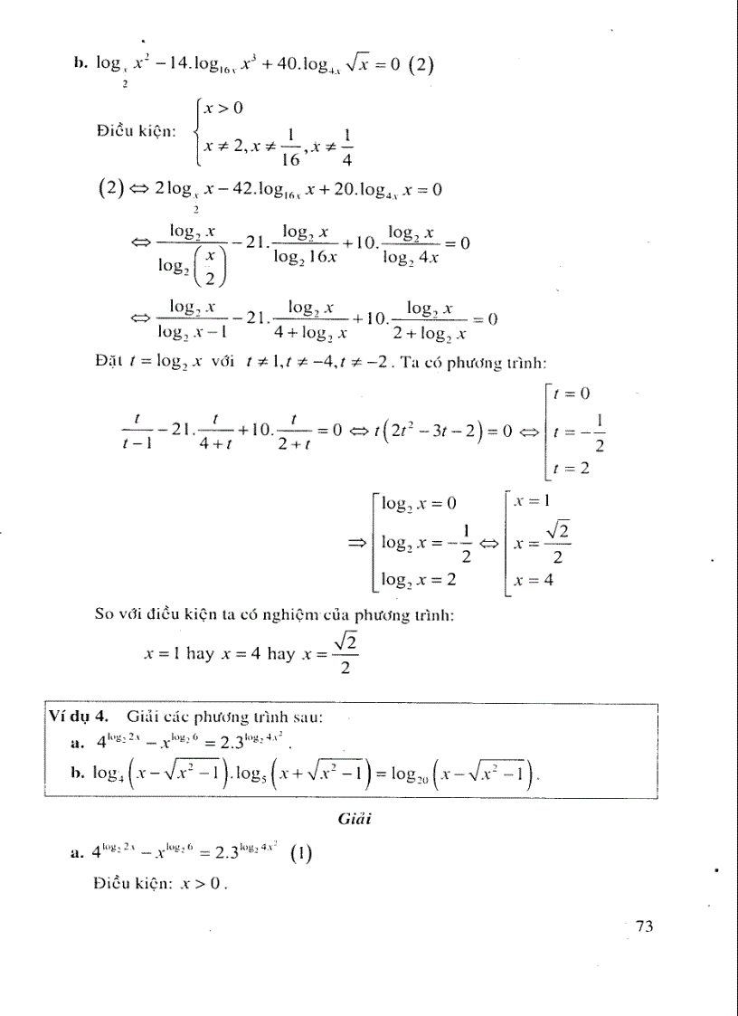 image for page Phương trình hệ phương trình mũ logarit