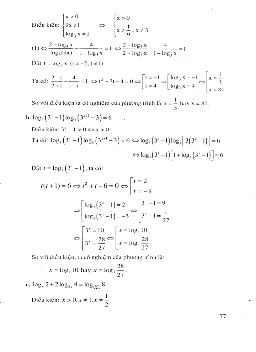 image for page Phương trình hệ phương trình mũ logarit