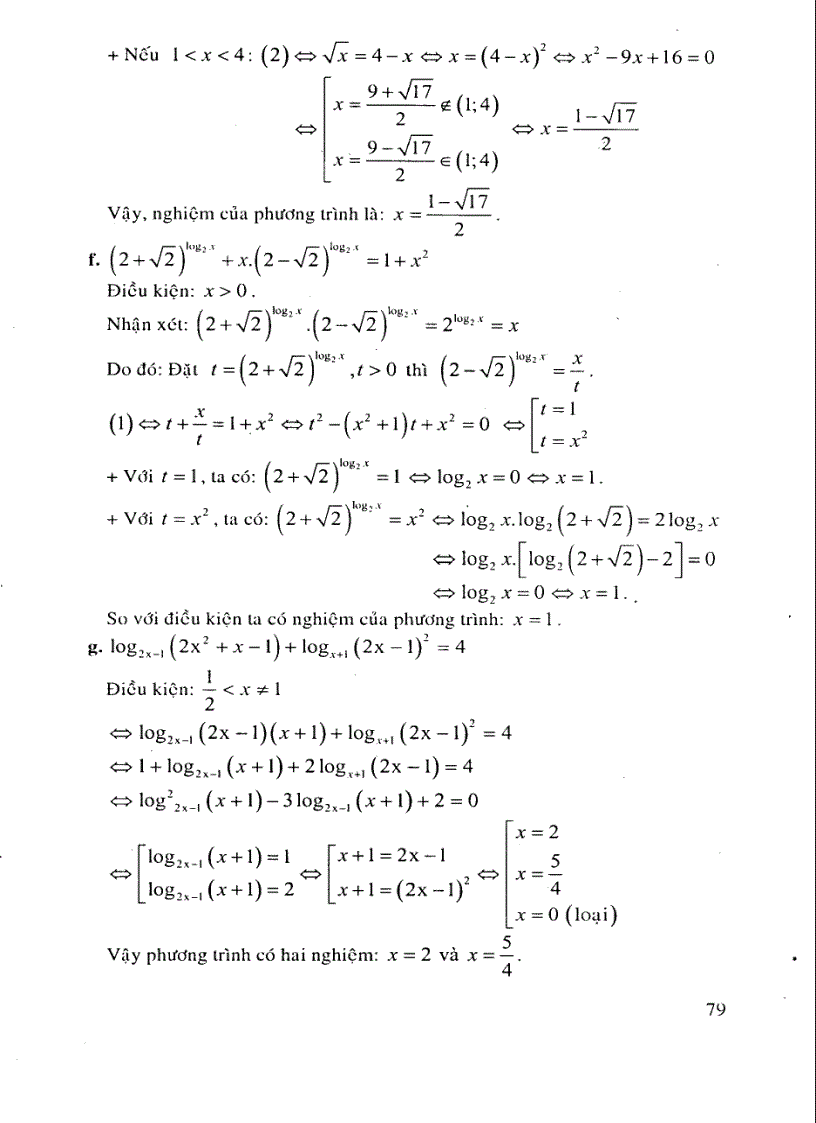 image for page Phương trình hệ phương trình mũ logarit