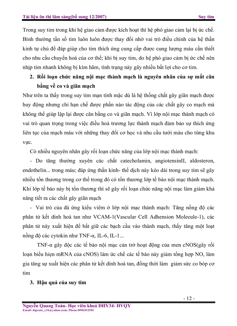 image for page Tài liệu ôn thi lâm sàng Suy tim