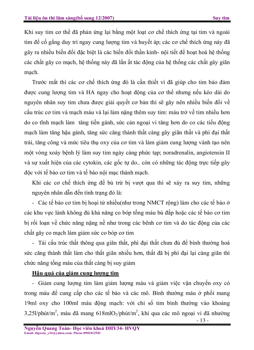 image for page Tài liệu ôn thi lâm sàng Suy tim