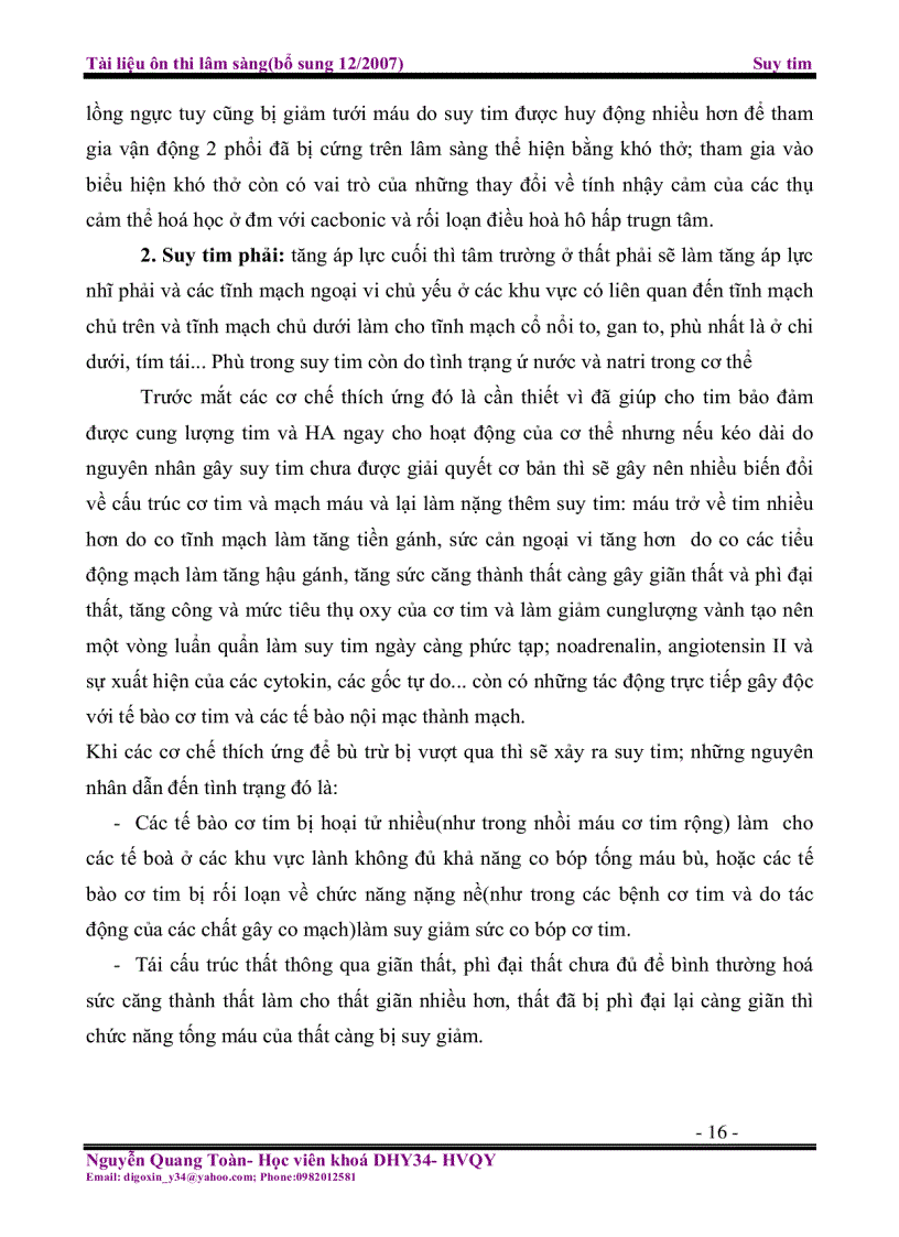 image for page Tài liệu ôn thi lâm sàng Suy tim