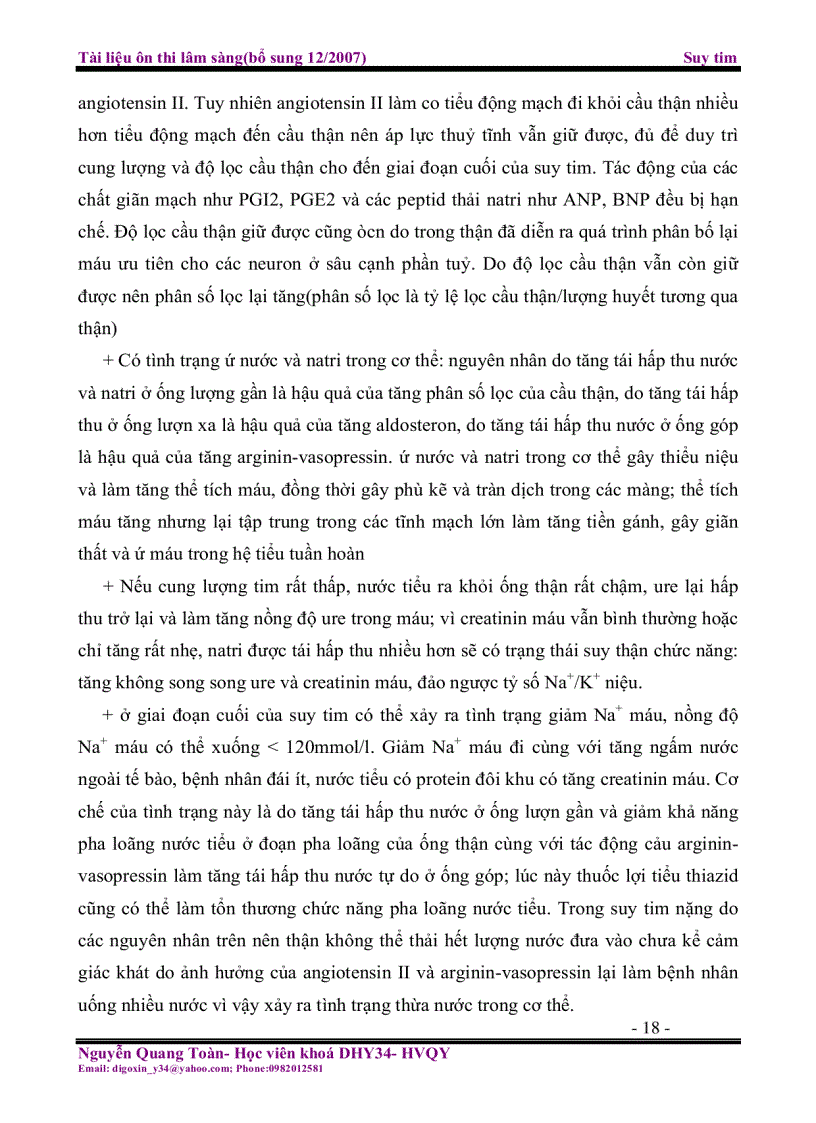 image for page Tài liệu ôn thi lâm sàng Suy tim