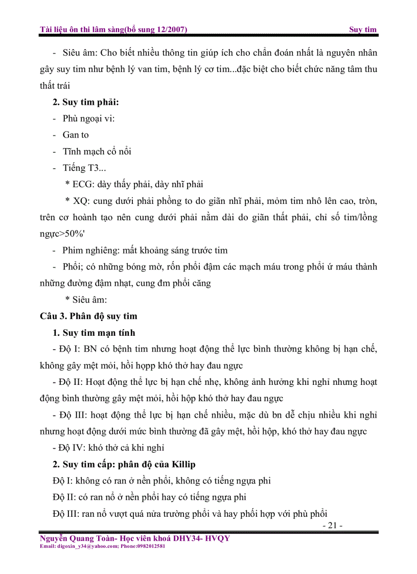 image for page Tài liệu ôn thi lâm sàng Suy tim