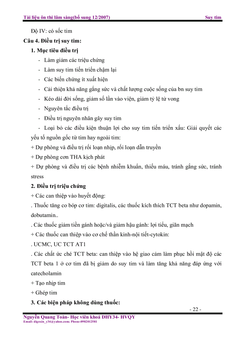 image for page Tài liệu ôn thi lâm sàng Suy tim