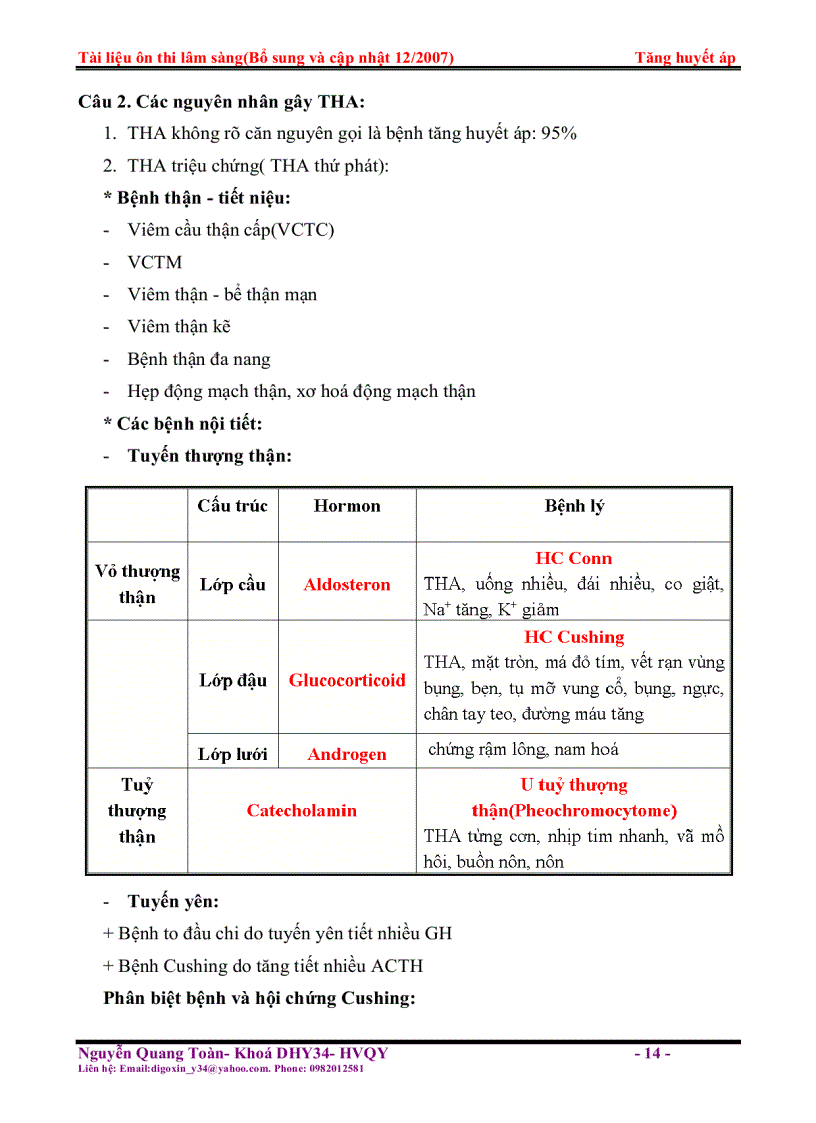 image for page Tài liệu ôn thi lâm sàng Tăng huyết áp