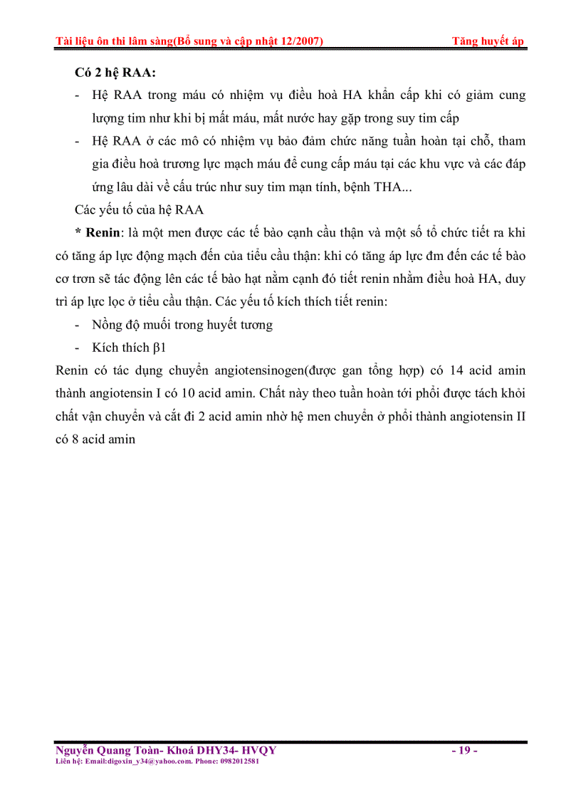 image for page Tài liệu ôn thi lâm sàng Tăng huyết áp