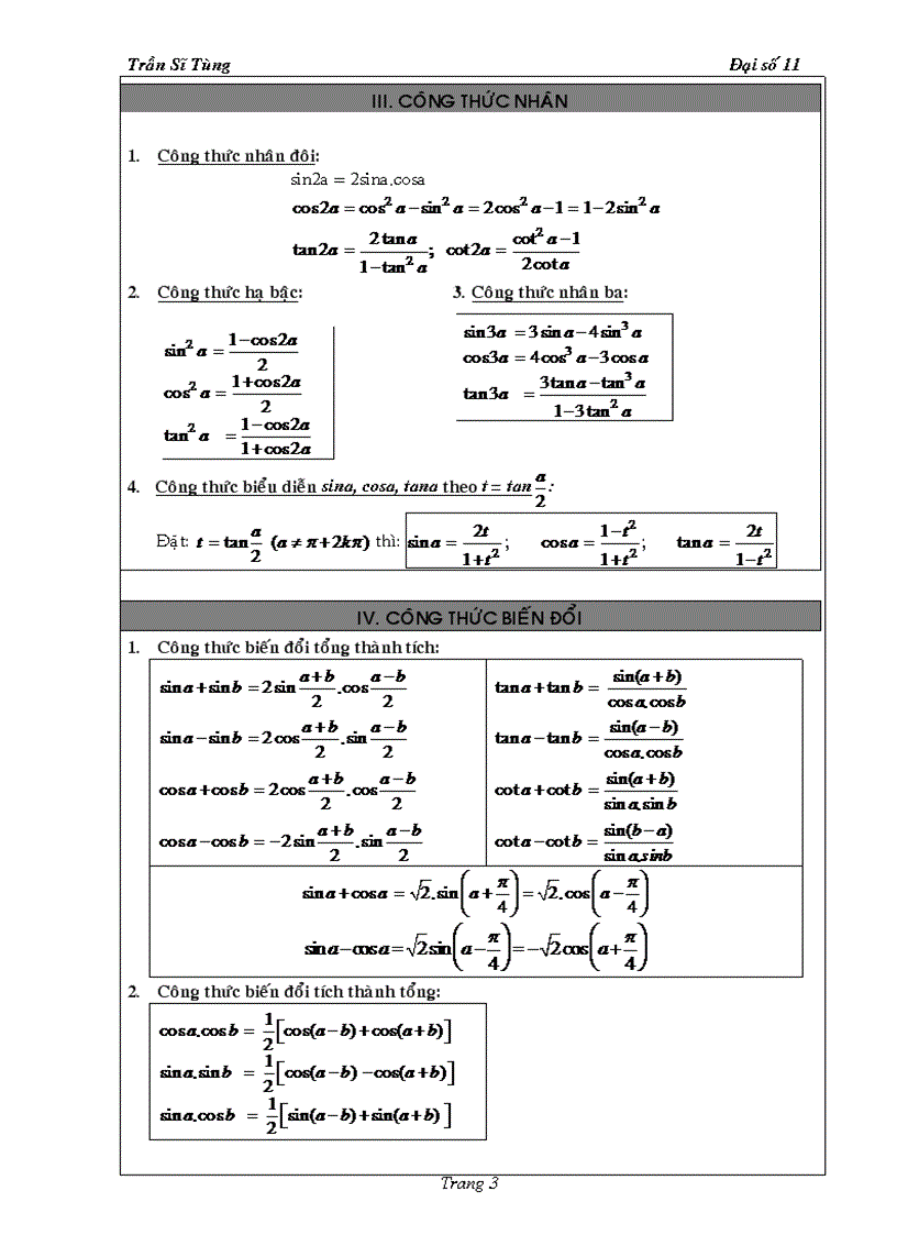 image for page Bài tập Đại số 11 chương I