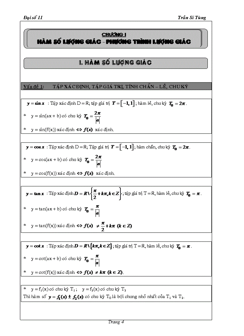image for page Bài tập Đại số 11 chương I