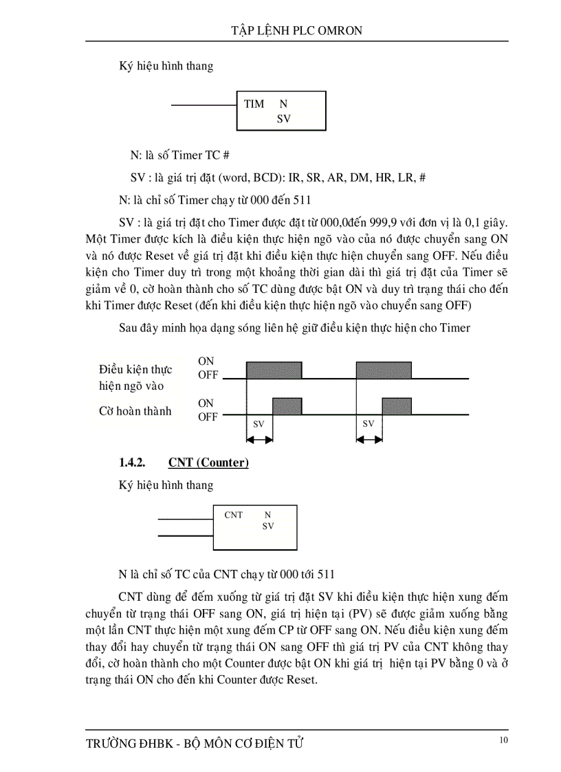 image for page Tập lệnh của PLC Omron