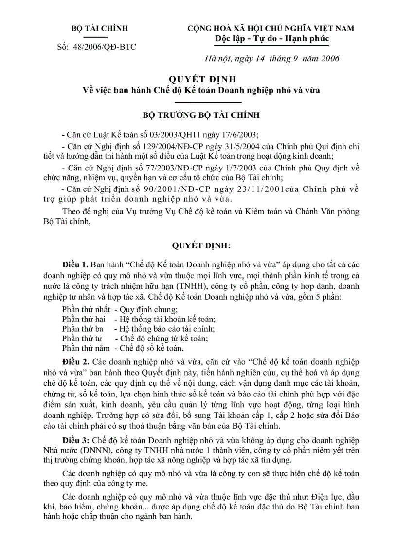 image for page Chế độ kế toán