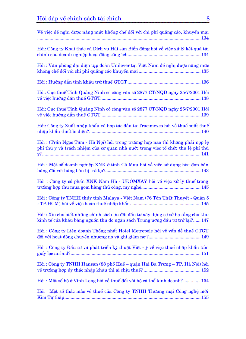 image for page Hỏi đáp về chính sách tài chính
