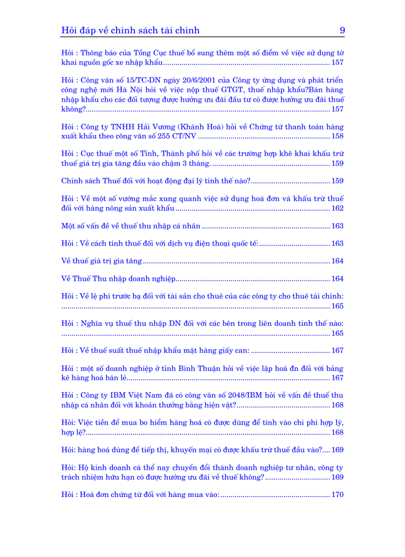 image for page Hỏi đáp về chính sách tài chính