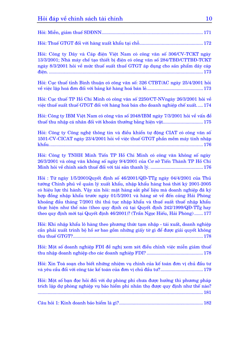 image for page Hỏi đáp về chính sách tài chính