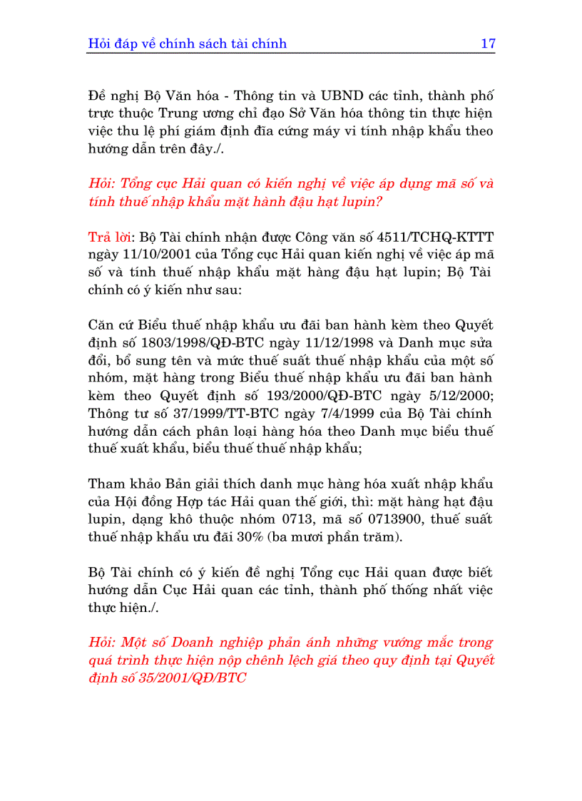 image for page Hỏi đáp về chính sách tài chính