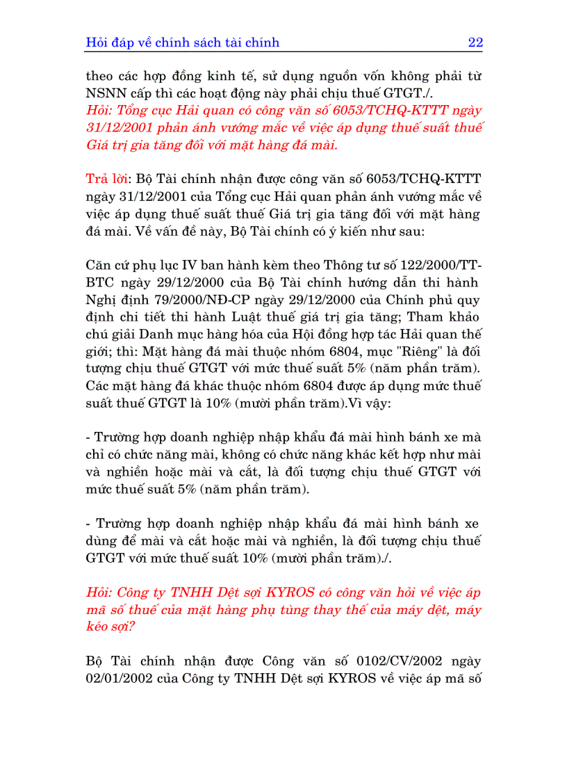 image for page Hỏi đáp về chính sách tài chính