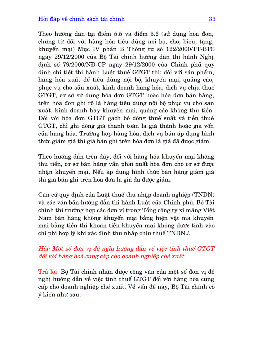 image for page Hỏi đáp về chính sách tài chính