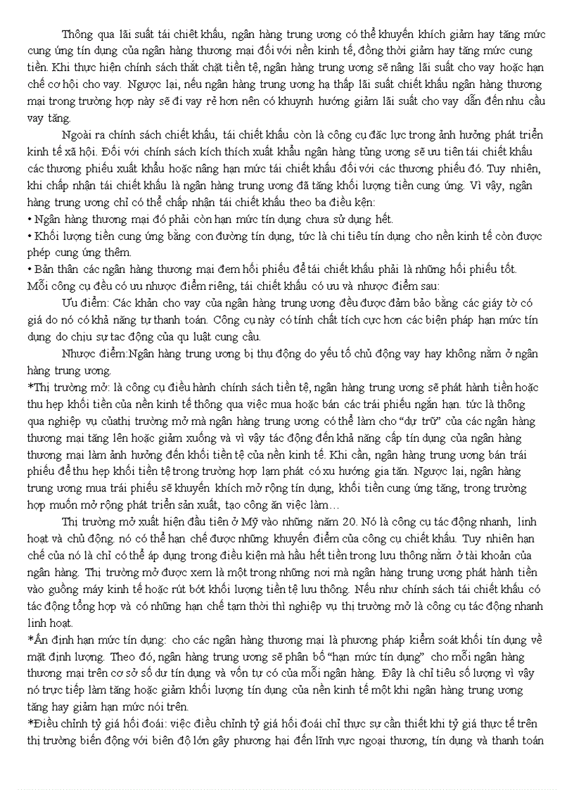 image for page Chính sách tiền tệ của nhnn