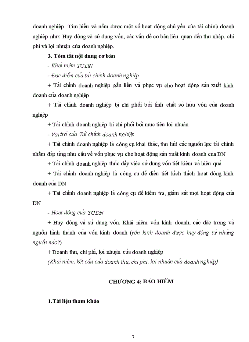 image for page Đề cương học phần nhập môn tài chính tiền tệ