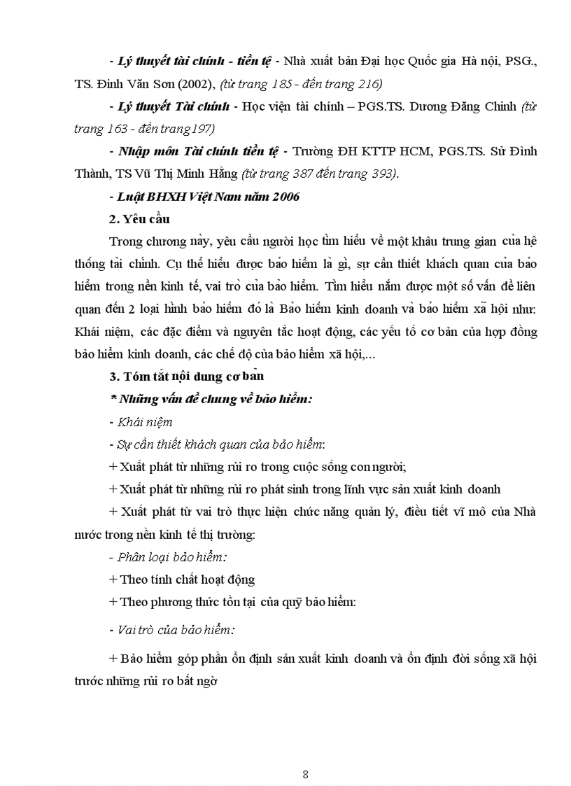 image for page Đề cương học phần nhập môn tài chính tiền tệ