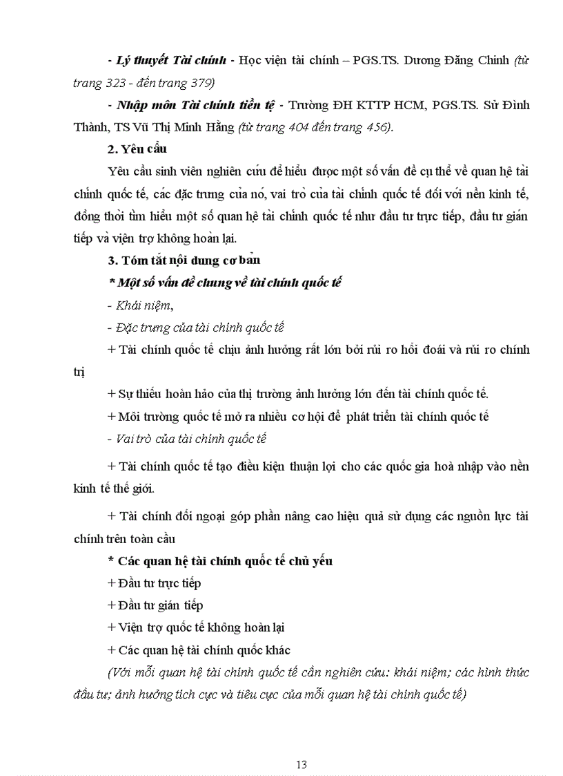 image for page Đề cương học phần nhập môn tài chính tiền tệ