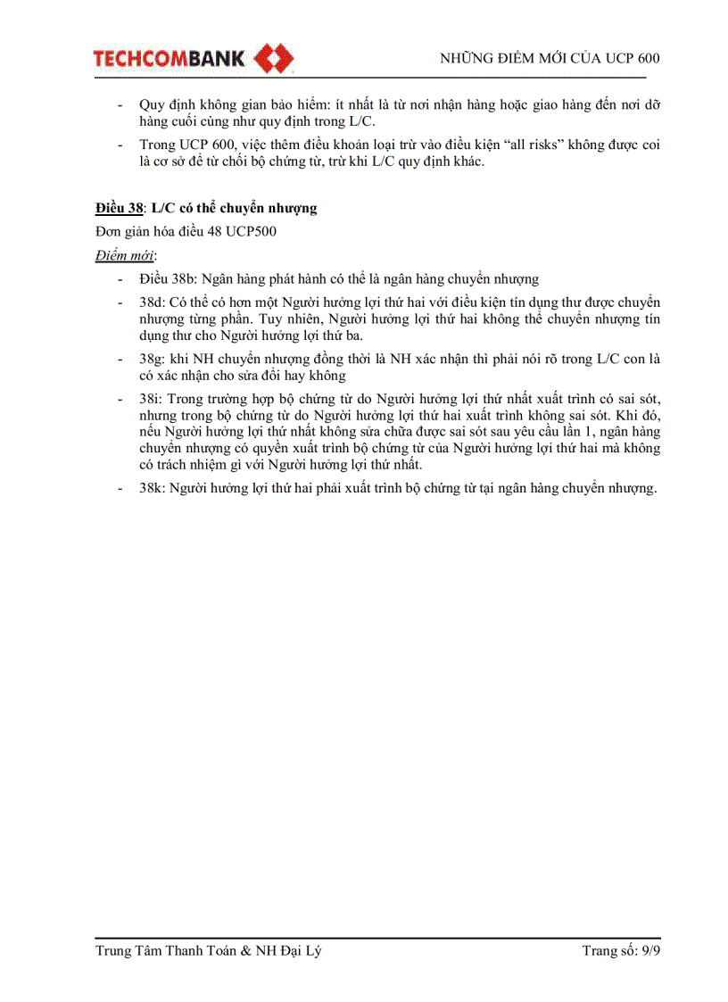 image for page Những điểm mới của ucp 600