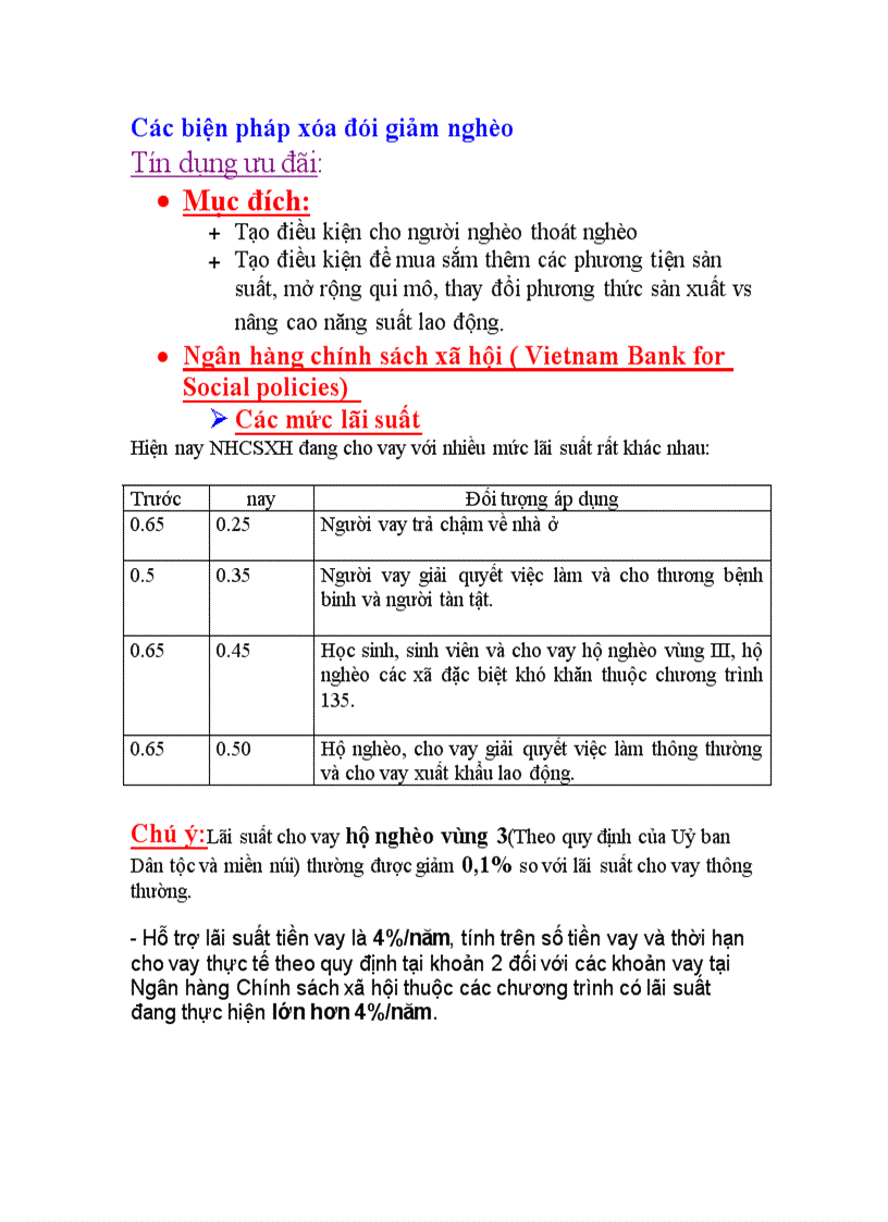 image for page Các biện pháp xóa đói giảm nghèo