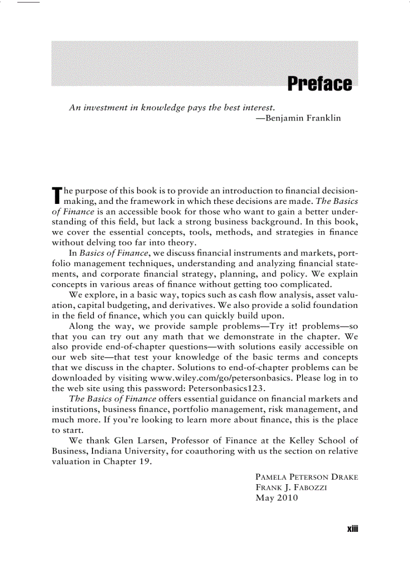 image for page The Basics of Finance