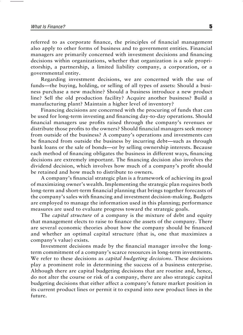 image for page The Basics of Finance