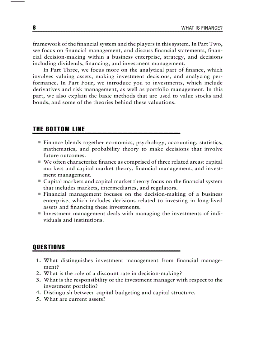 image for page The Basics of Finance