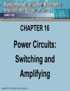 Power Circuits Switching and Amplifying
