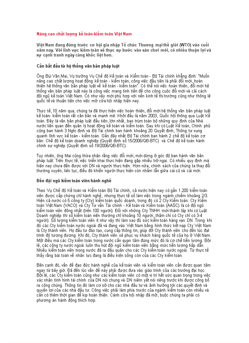 image for page Nâng cao chất lượng kế toán kiểm toán Việt Nam