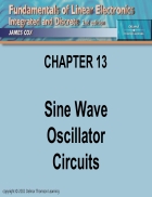 Sine Wave Oscillator Circuits