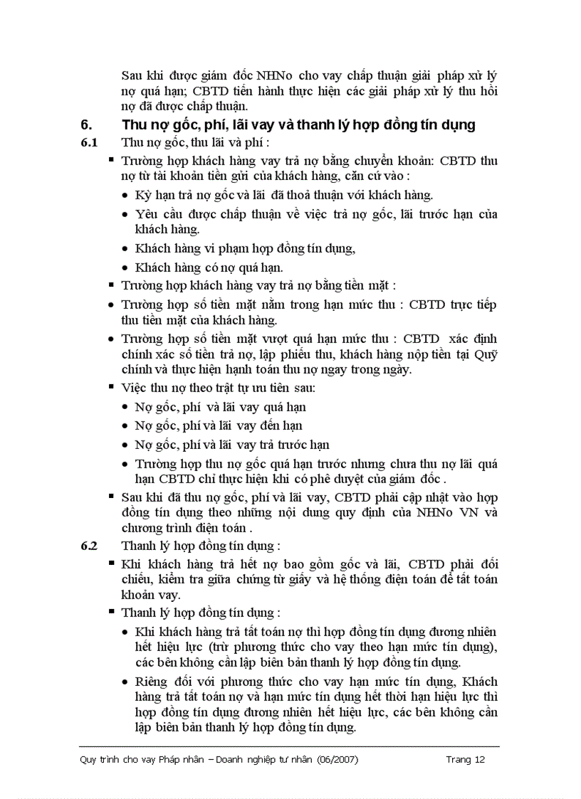 image for page Quy trình cho vay đối với pháp nhân doanh nghiệp tư nhân