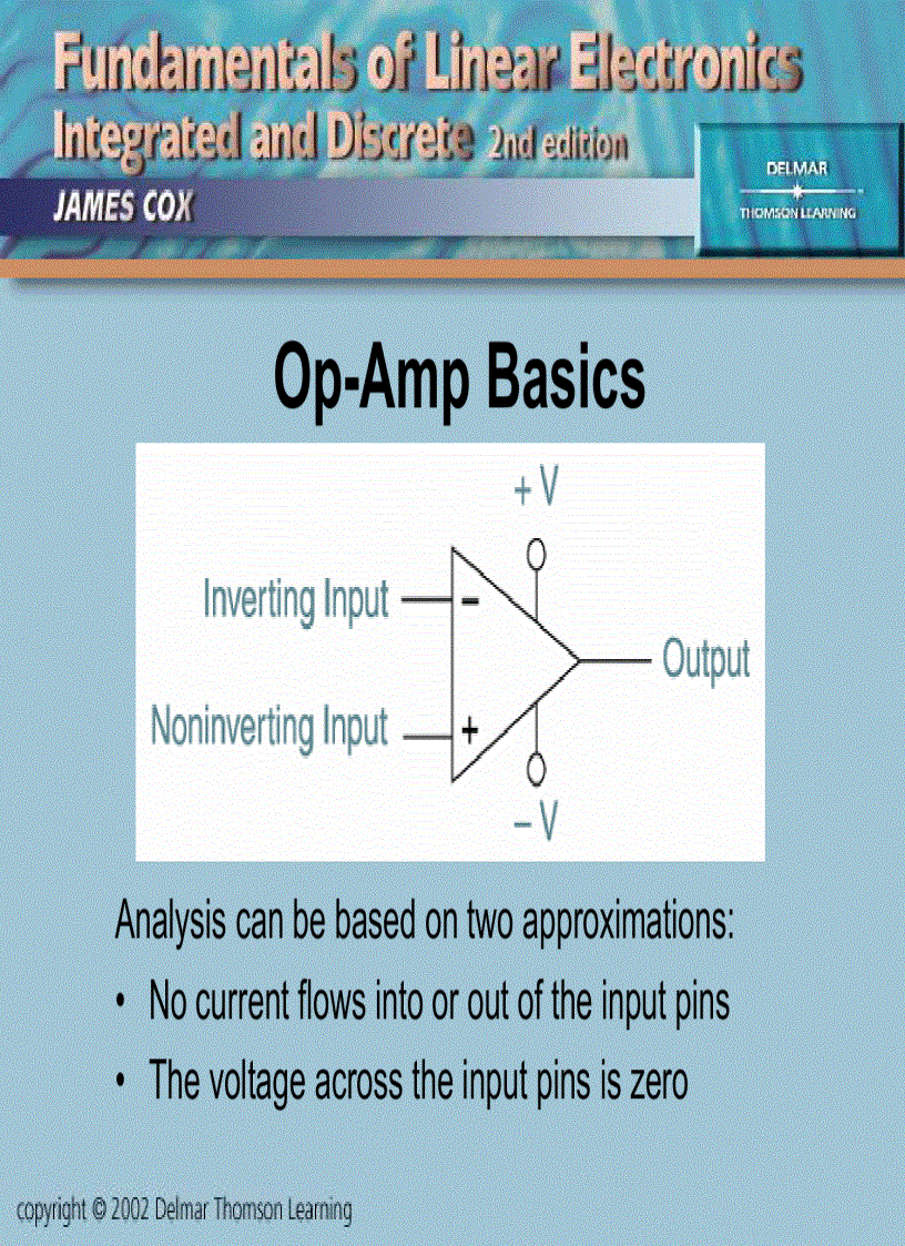 Basics of Operational Amplifiers