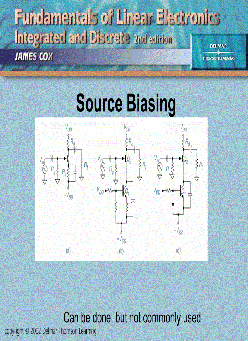 image for page Junction Field Effect Transistors