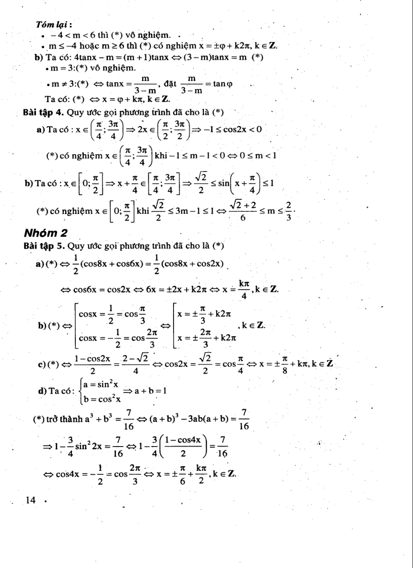 image for page Chuyên Đề về Phương trình Lượng Giác