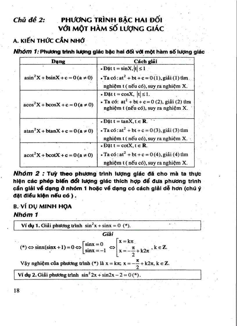 image for page Chuyên Đề về Phương trình Lượng Giác